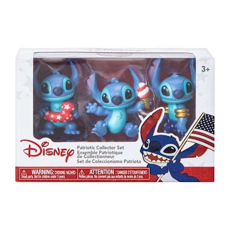 Disney Spring 2025 Stitch Mini Figures, Collectible 3-Pack, Lilo