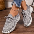 thumbnail image 2 of Domzle Women's Running Shoes Lightweight Breathable Mesh Upper Casual Jogging Tennis Shoes Workout Footwear Gym Sneakers Gray US-8, 2 of 8