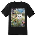 thumbnail image 2 of Plus Size Shirt for Women Black Tops for Women Short Sleeves Shirt for Women Cat T Shirt Crewneck Shirt for Women XL, 2 of 5