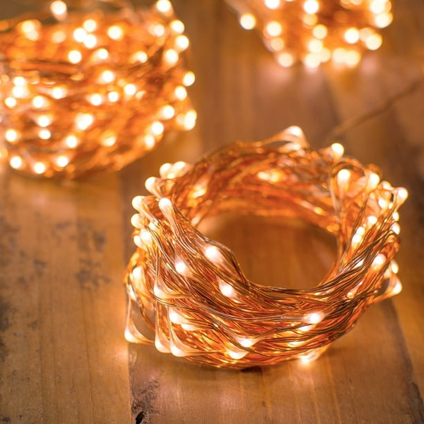Wedding Lights Fairy Lights 400 LEDs 100 Ft Long String Outdoor Plug In Warm White