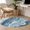 Blue, variant on Blue Marble Round Area Rug 4 FT, Non Slip Indoor Outdoor Rug, Abstract Ink Painting Art Modern Washable Soft Circular Carpet Non-Shedding Floor Mat for Coffee Table Nursery Foyer Balcony