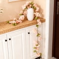 thumbnail image 4 of dajkiuy 7.55Ft Artificial Flower Vine Hanging Flower Garland Hanging Vines Faux Flowers for Home Wedding Garden Party Arch Office Decor, 4 of 6