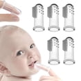 thumbnail image 1 of Paquete de 5 cepillos de dientes de silicona para niños pequeños, cepillo de dientes suave para dentición, limpiador de dientes, masajeador Oral kaili Sencillez, 1 of 4