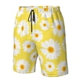 thumbnail image 4 of Logiee Daisies Flowers Print Mens Swim Trunks Quick Dry Board Shorts,Breathable Hawaii Beach Shorts Swimwear Bathing Suits-X-Large, 4 of 6