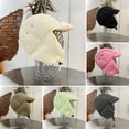 thumbnail image 3 of harmtty Troopers Trapper Hats Lightweight Windproof Comfortable to Wear Solid Color Breathable Ski Balaclava Warm Ear Flap Hats Beige, 3 of 8