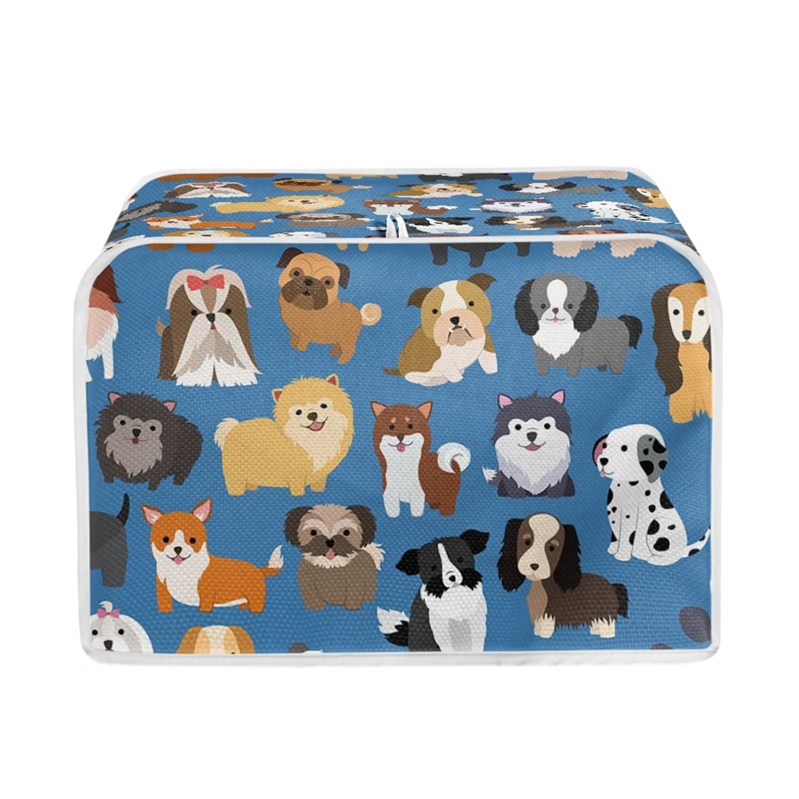 FKELYI 4 Slice Toaster Covers Wide Slot Durable Cute Puppy Kitchen