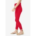 thumbnail image 3 of Roaman's Women's Plus Size Side Tie Ruched Capri, 3 of 3