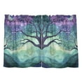 thumbnail image 7 of Yayeee Kitchen Curtains Tier Pair Light Filtering 27"x36" Rod Pocket Short Cafe Window Panel, Moonlight Forest, 7 of 7