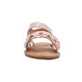 thumbnail image 5 of bebe Toddler Girl's Sandals – Fashion Flat Sandals, Cute Summer Shoes for Little Girls with Flower and Braided Strap, 5 of 11