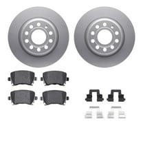 Dynamic Friction Company Rear Geospec Brake Rotors with 5000 Advanced Brake Pads includes Hardware 4512-74154