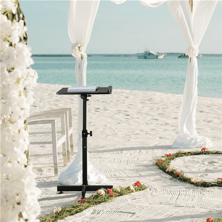 Folding Lectern - Yaheetech Lectern Stand Portable Presentation Podium Stand Black