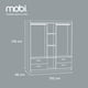 thumbnail image 5 of Mobi Ropero 152cm De Madera Sauce Fresno Closet Organizador Mobi Muebles Contemporáneo, 5 of 8