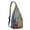 Blue-2, variant on Vintage Boho Sling Backpack – Retro Tribal Ethnic Crossbody Bag, Artistic Geometric Hiking Shoulder Bag for Women & Men, Rustic Floral Travel Daypack