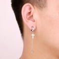 thumbnail image 3 of TISHITA 2 Paires de Boucles d'Oreilles Croisées Longues Non Percées Mode, 3 of 8