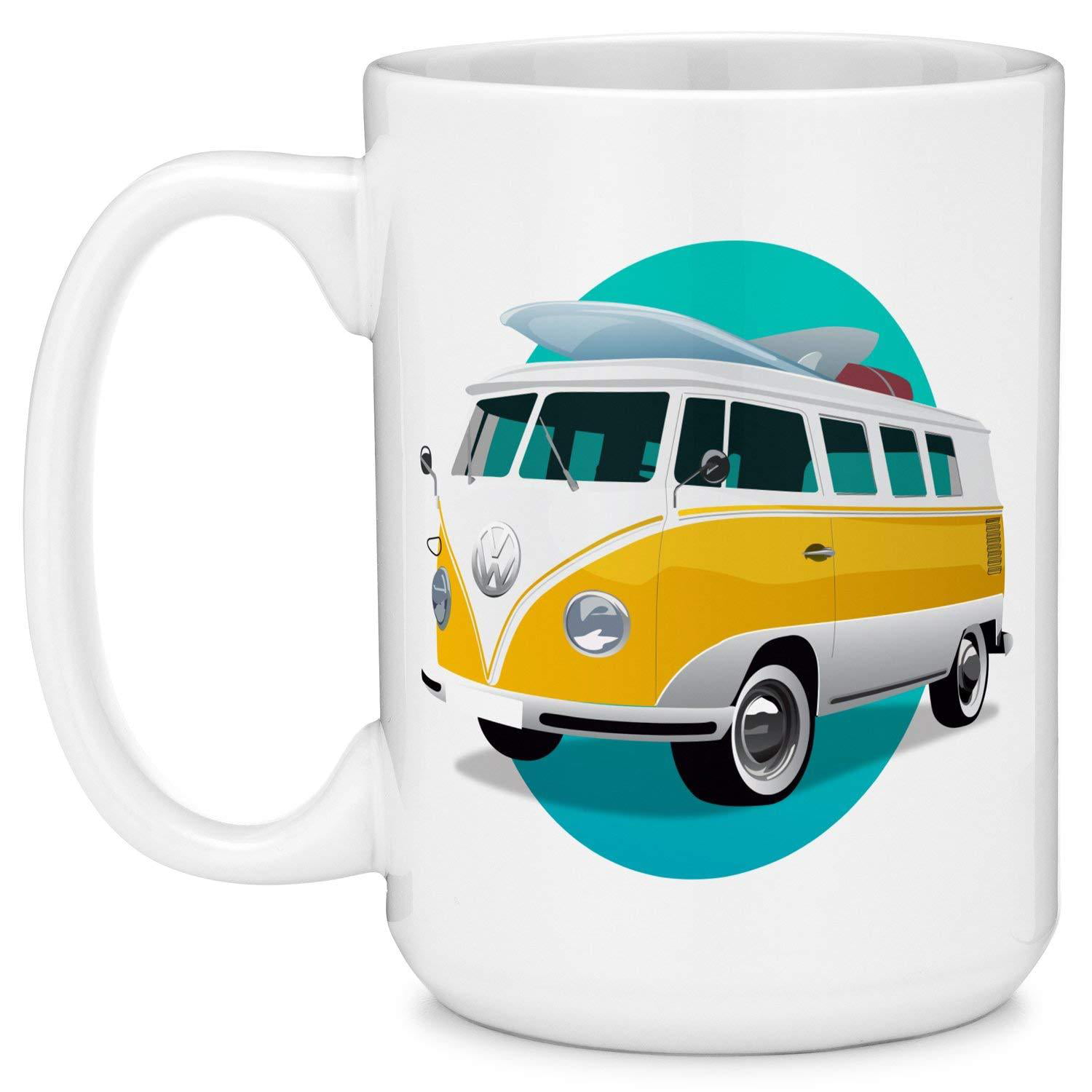 Volkswagen VW Campervan Bus Heat Changing Mug Officially Licensed Product 10oz 