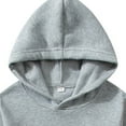 thumbnail image 5 of Ulanda Girls Hoodie Trendy Cute Hooded Sweatshirt with Pocket Baggy Kids Pullover Winter 2025 Back to School Clothes Teens (Light Gray, 13-14 Years), 5 of 6