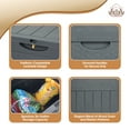 thumbnail image 4 of EHHLY 33 Gallon Deck Box, Small Outdoor Storage Box Waterproof, Lockable Secure Package Bin Delivery Box for Outside Front Porch, Patio Cushions Storage Box, Delivery Driver Snack Box for Porch, Grey, 4 of 10