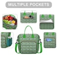 thumbnail image 2 of Green Alligators Icons Pattern Womens Lunch Box for Work,Insulated Large Lunch Bag for Tween and Teen,Loncheras Para Mujer,Leakproof Adult Lunch Bag for Work,Beach,Travel,Picnic,Camping, 2 of 7