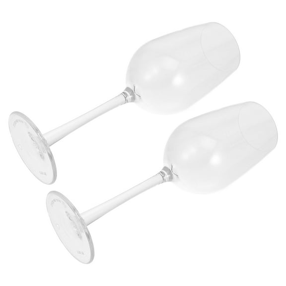 Floating Wine Glasses for Pool Party Transparent PP Material Shatterproof and 2 Pieces