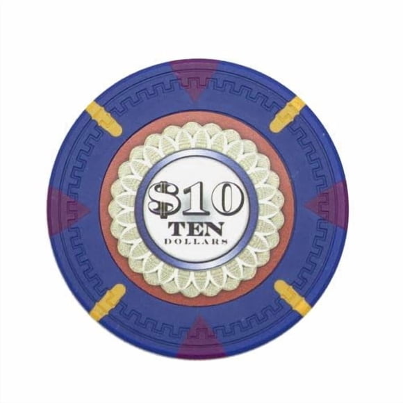 Fichas de póker Playzaic de compuesto de arcilla de 13,5 g, paquete de 50, azul