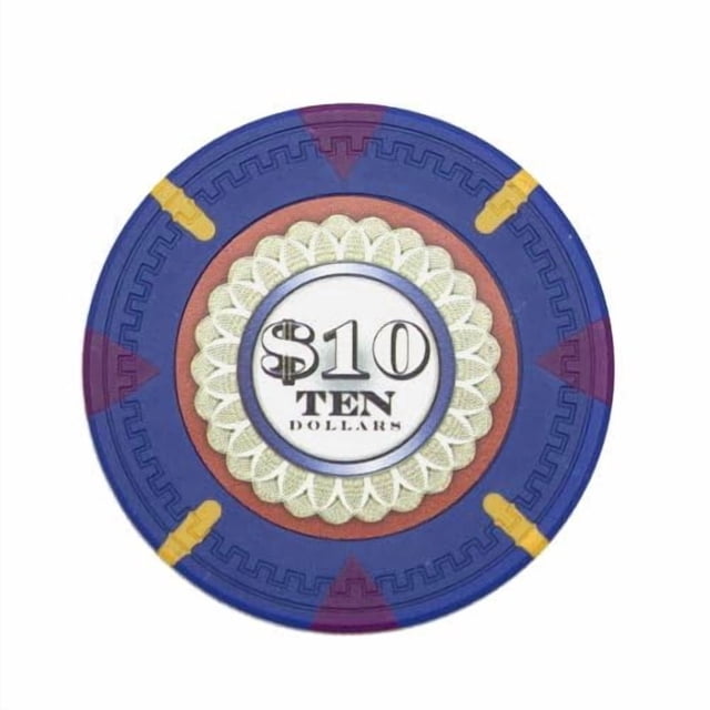 Fichas de póker Playzaic de compuesto de arcilla de 13,5 g, paquete de 50, azul