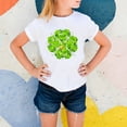 thumbnail image 4 of Gibobby Playeras Niñas Día de San Patricio Camisetas de manga corta con cuello redondo para niños y niñas, camisetas estampadas para niños （I， 10-11 Años), 4 of 5