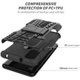 thumbnail image 3 of Moto G Pure Case, Moto G Pure Phone Case with HD Screen Protector, FYBTO for Shockproof Silicone Protective with Kickstand Hard Phone Cover for Moto G Pure (Black), 3 of 6