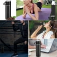 thumbnail image 4 of InnotechSc Botella Thermo de Acero Inoxidable con Aislamiento Al Vacío de 500 Ml/16,9 Oz con Taza para Café, Bebida Caliente y Frasco de Agua para Bebidas Frías, Juego Negro, 4 of 10