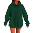 thumbnail image 4 of NMMUED Fall Sweatshirts for Women, Fall Outfits for Women, Womens Hoodies Pullover, Oversized Sweatshirt for Women, Going Out Tops for Women, Green 3XL, 4 of 9