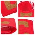 thumbnail image 3 of ETHZZLE 4 Pcs Brassards Réglables Rouges Capitaine de Soccer Bande Légère en Polyester pour Sports d'Équipe, 3 of 5
