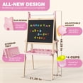 thumbnail image 7 of JOYOOSS Easel for Kids Ages 4-8 Easels for Toddlers Art Kids Easel Age 8-12 Wooden Drawing Easels Double-Sided Magnetic Whiteboard Chalkboard with Paper Roll for Kid Dry Erase Board P, 7 of 7