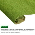 thumbnail image 3 of Uxcell Artificial Grass Mat 19.7" x 39" Yellow Green Realistic Fake Turf for Garden, Lawn Decoration Sand Table, 3 of 5