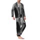 thumbnail image 2 of Balery Indian Elephant Pijama para Hombre de Dos Piezas con Manga Larga, Conjunto de Dormir y Descanso Suave con Bolsillos-Medium, 2 of 7