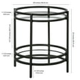 thumbnail image 3 of Evelyn&Zoe Robillard 20" Wide Round Side Table, Blackened Bronze, 3 of 8