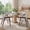 Gray, variant on Senfot Dining Chairs Set Of 4 – Yellow Upholstered Armchairs With Curved Back, Modern Wood Legs For Kitchen, Breakfast Nook