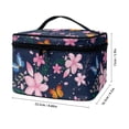 thumbnail image 6 of HELLHERO Travel Cosmetic Toiletry Bags Floral Pattern Zipper Storage Bag Desktop Large Capacity Gifts for Mom, 6 of 6