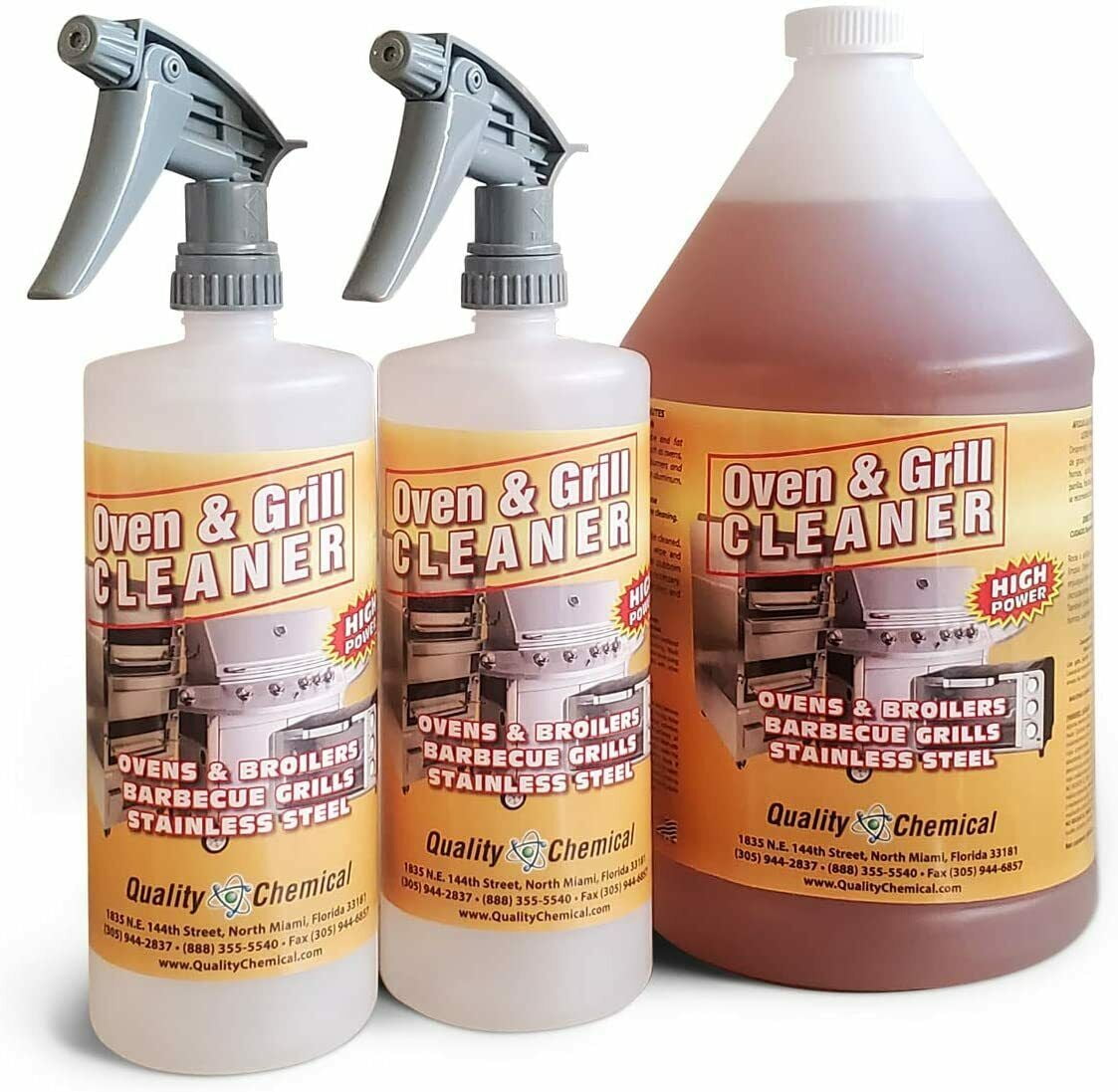 Oven Whiz Concentrated Oven & Grill Cleaner 1 Gal - Incl. 2x Spray