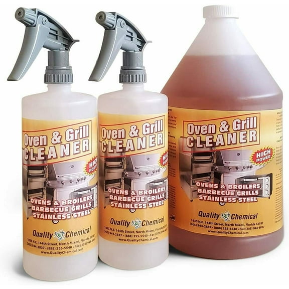 Quality Chemical Indoor Commercial Oven and Grill Cleaner, 128 fl oz