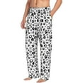 thumbnail image 2 of Xecao Black Footprints Men's Straight Lounge Pajama Pants: The Ultimate in Comfortable Sleepwear, 2 of 9
