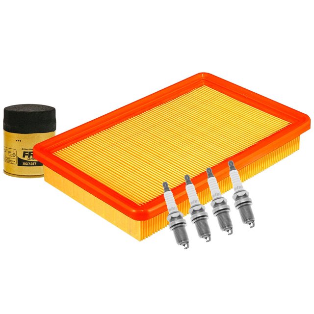 Kit De Bujías Iridio, Filtro De Aire Y Filtro Para Aceite Sintético 6 PIEZAS Afinación Sin Aceite Compatible con Accent 1995 A 1999 Hyundai L4 1.5L