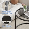 thumbnail image 4 of Coffee Table Nesting Set of Side Set Golden Frame Circular Round and Marble Pattern Wooden Tables Living Room Bedroom Apartment Modern Industrial Simple Nightstand, 4 of 9