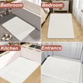 thumbnail image 6 of Evlmd Bathroom Rugs, Chenille Bath Rug, Soft Short Plush Bath Mat, Soft Shower Mat Water Absorbent Shower Mat, Quick Dry Machine Washable(Off White, 24" x 60"), 6 of 6