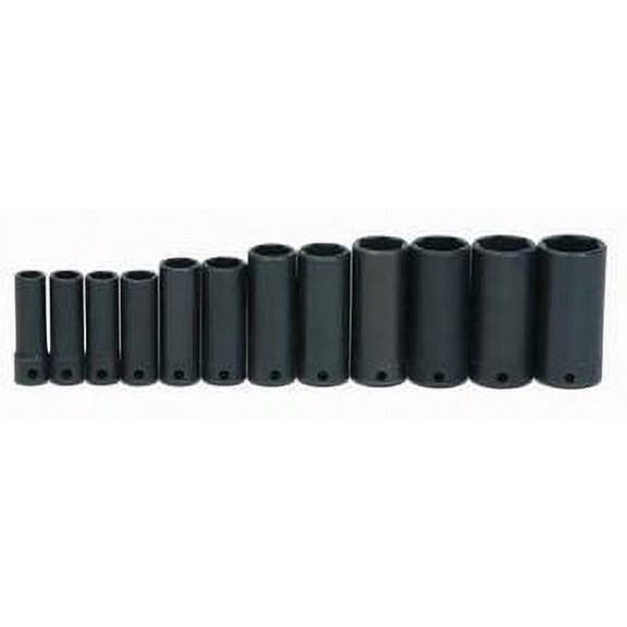 Williams WS-12-12 12-Piece 3/8-Inch Drive Deep 6 Point Impact Socket Set