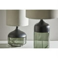 thumbnail image 3 of Adesso Marina Tall Table Lamp, Black Rubberwood with Smoked Glass, 3 of 4