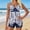 Blue, variant on BRGZLK Tankini Swimsuits for Women 2026 Trendy Flowy Floral Print Twist Knot Loose Swim Dress and Boyshorts Tummy Control Cute 2 Piece Bathing Suit for Beach Blue B L