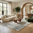 thumbnail image 1 of Rug Branch Domus Abstract Indoor Area Rug, Cream Black, Modern - Living Room, Bedroom, Dining Room, and Kitchen, 1 of 7