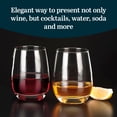 thumbnail image 4 of Libbey Stemless Glasses, Clear, 15.25-ounce, Set of 12, 4 of 6