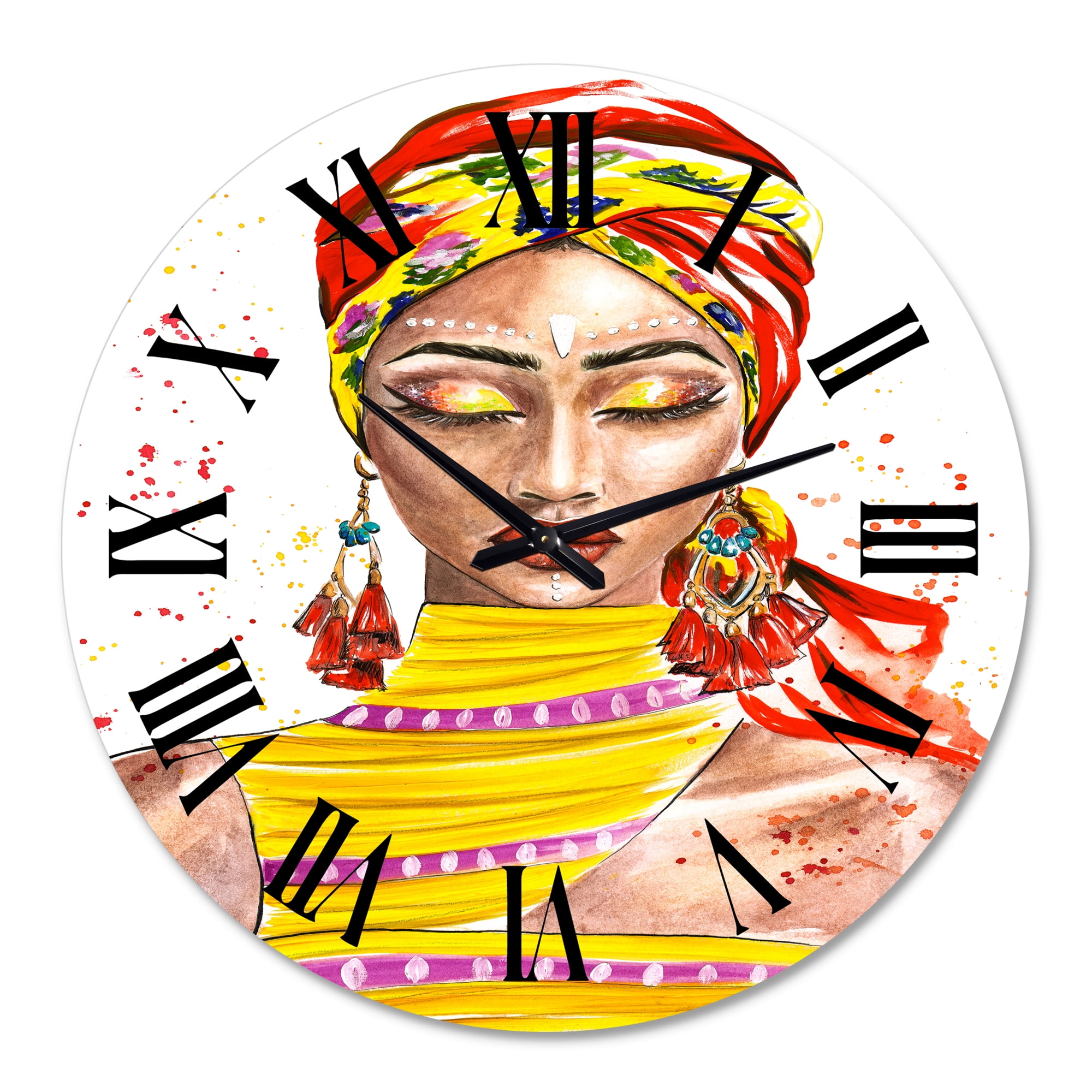 Designart 1 in Quartz Traditional Wall Clock