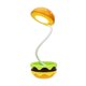thumbnail image 1 of Lámpara de mesa plegable con forma de hamburguesa Zhouqiannn con almacenamiento Lámpara de noche con forma de hamburguesa Lámpara de noche con forma de hamburguesa Luces de noche de tres modos Luz de, 1 of 7