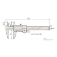 thumbnail image 2 of Mitutoyo® Caliper  500-196-30 LCD Digital Vernier Calipers 6in Electronic Measuring Stainless Steel Caliper Digital，0 to 6"/0 to 150mm Measuring Range, 0.0005"/0.01mm Resolution, AOS, 2 of 6